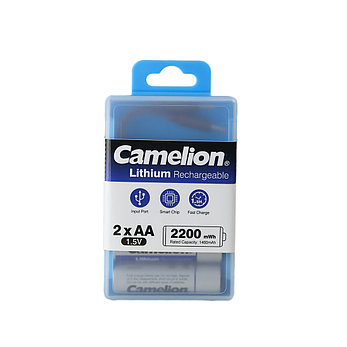 Аккумулятор CAMELION Lithium UB-AA2200-PBH2 2шт (перезаряжаемые от USB), фото 4