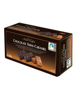 Темный шоколад Maitre Truffout со вкусом соленая карамель в пластинках 200 грамм