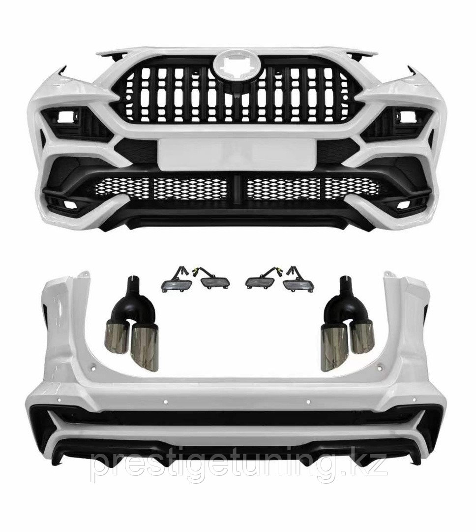 Аэродинамический обвес на RAV4 2019-23 дизайн ХАН Реплика (белый жемчуг)