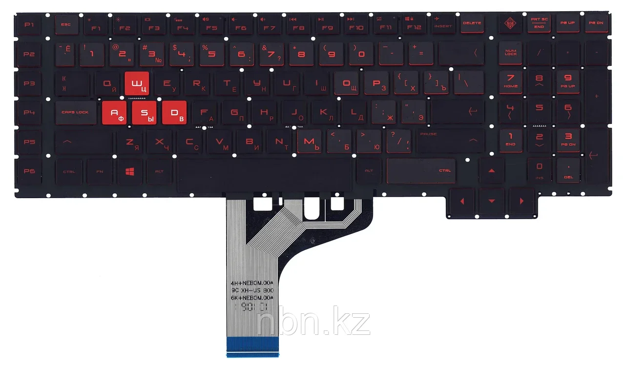 Клавиатура для ноутбука HP OMEN Plus 17-CB  RU с подсветкой