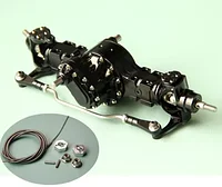 Металлический задний мост для 1/14 Tamiya RC грузовик с прицепом-самосвалом MAN Benz Volvo