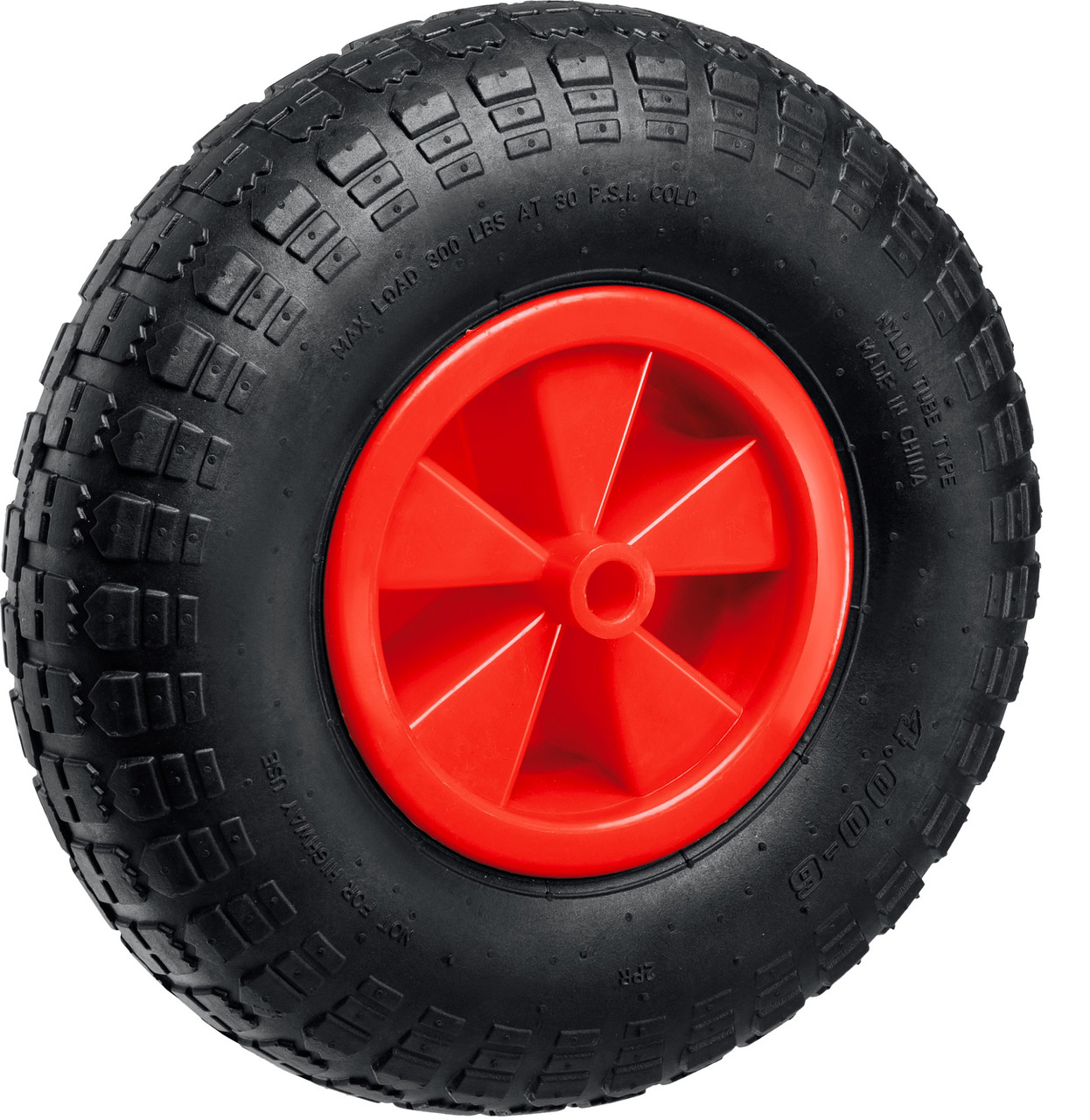 MIRAX WM-16, 4″ х 329 мм, для тачки (арт. 39900), ударопрочный пластик, пневматическое колесо (39916), фото 1