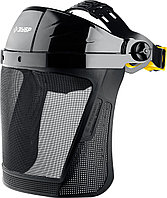 ЗУБР СЕКТОР-С, экран из мелкоячеистой сетки 190 х 339 мм, с храповиком, защитный лицевой щиток, Профессионал