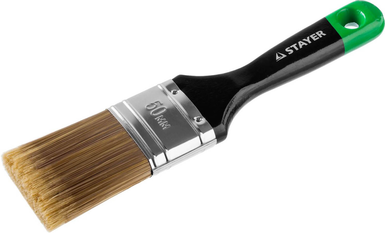 STAYER UNIVERSAL-ARTEX, 50 мм, 2″, искусственная щетина, деревянная ручка, для высокотекучих ЛКМ, плоская