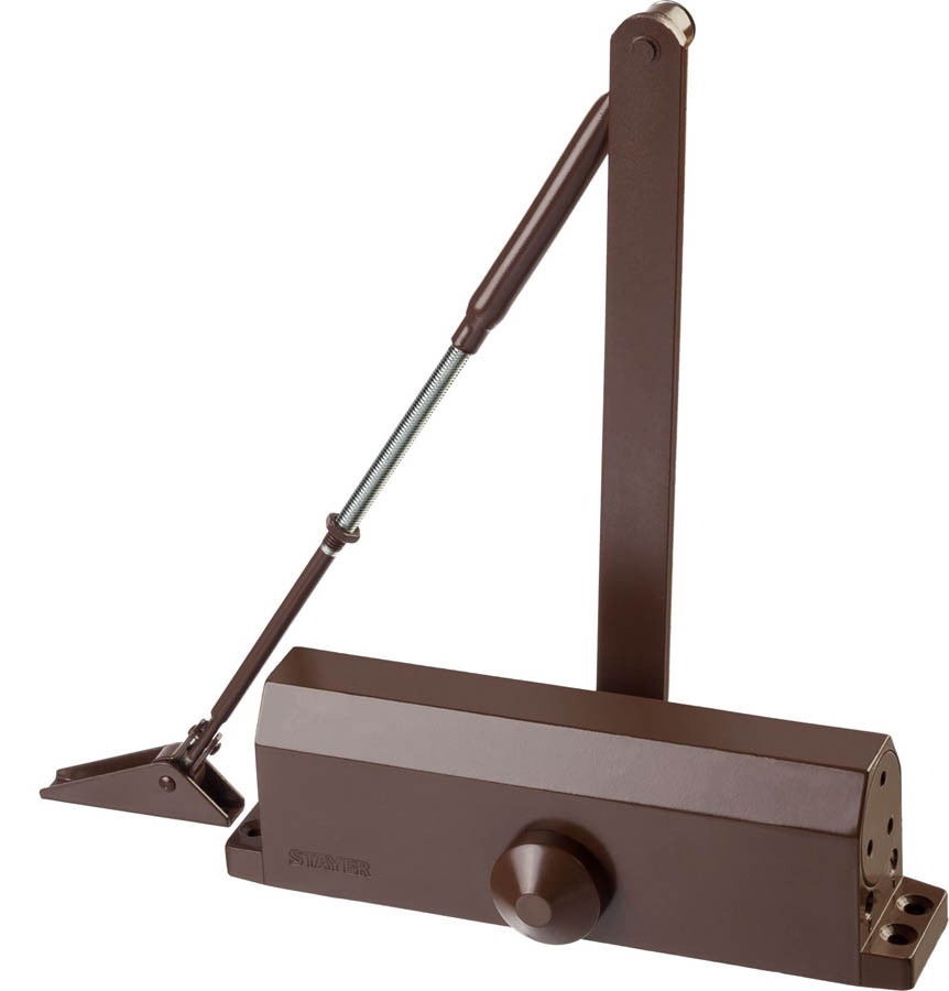 STAYER MAXComfort, до 100 кг, коричневый серебро, дверной доводчик (37917-100), фото 1