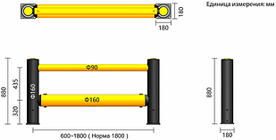 Двойной гибкий барьер MC