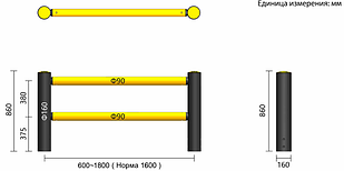 Двойной гибкий барьер MD