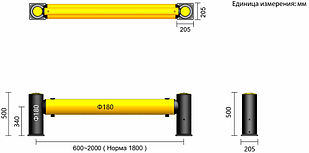 Одинарный гибкий барьер HC