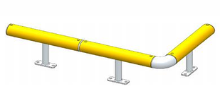 Одинарный гибкий барьер SA (колесо отбойник)