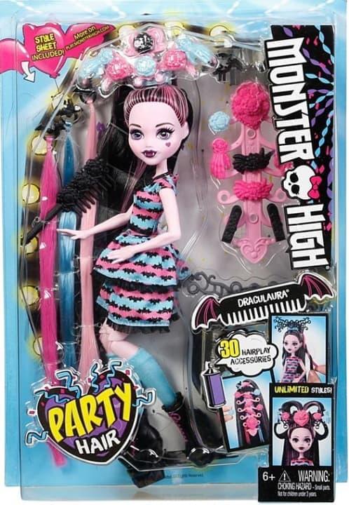 Модная кукла Monster High DRACULAURA серия PARTY HAIR