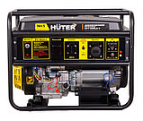 Бензиновый генератор Huter DY11000LX-3 (8500 Вт | 380В  | бак л 25 | Вес, кг 88.2 | ручной стартер/ электростартер), фото 3