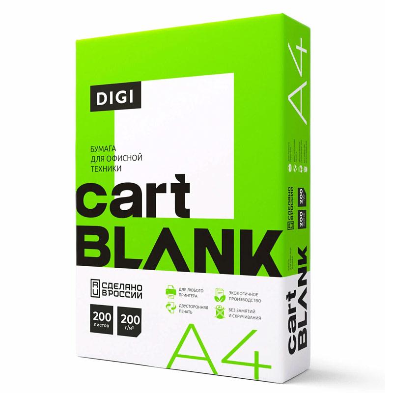 БУМАГА "CART BLANK DIGI", А4, 200 гр, 200 л.