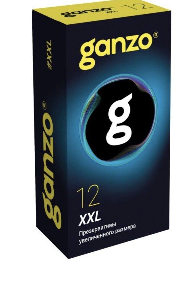 Презервативы увеличенного размера GANZO XXL (Black edition) 12шт.