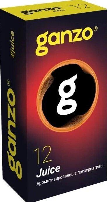 Презервативы ароматизированные Ganzo Juice (Black Edition) 12шт.