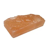 Кирпич гималайской соли 200x100x50 мм (с пазом) с натуральной стороной