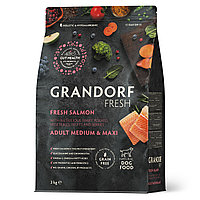 852925 GRANDORF FRESH Salmon & Potato Medium&Maxi - лосось & батат для средних, крупных собак уп. 3 кг