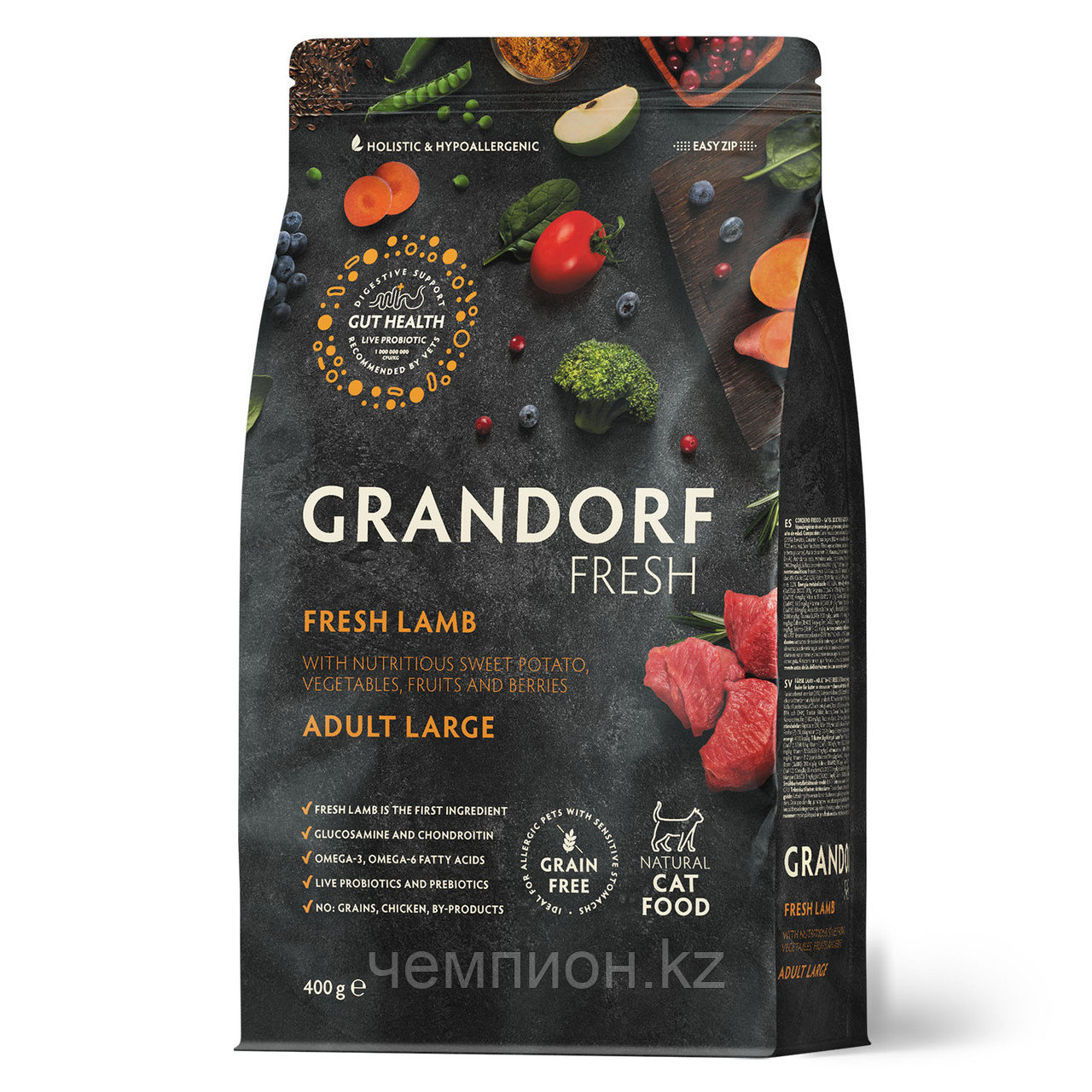 852697 GRANDORF FRESH Lamb & Potato Large Adult - ягненок & батат для крупных кошек от 1 года уп. 400 гр