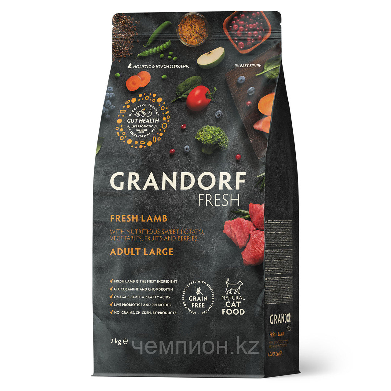 852703 GRANDORF FRESH Lamb & Potato Large Adult - ягненок & батат для крупных кошек от 1 года уп. 2 кг
