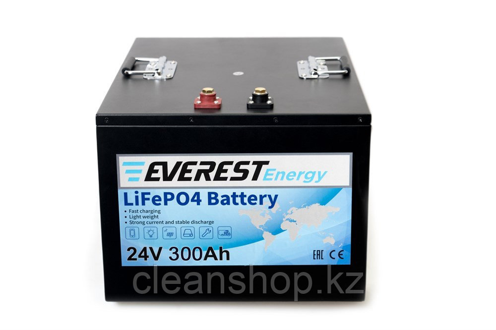 Аккумулятор тяговый Everest LFP-24V300Аh Li-Ion (LiFePo4)