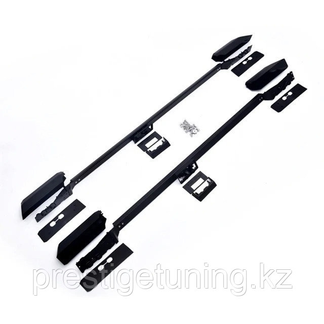 Рейлинги (продольные) на Land Cruiser Prado 250 2024-по н.в (Черный цвет), фото 1