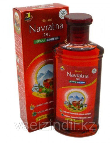 Аюрведическое масло для волос и массажа "Навратна", 90 мл (Navratna oil)