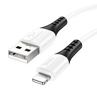 Шнур X82 IPhone silicone chaging data cable white