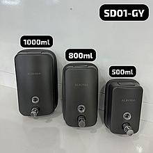Дозатор для жидкого мыла, металлический EKR-SD01-500ML Серый