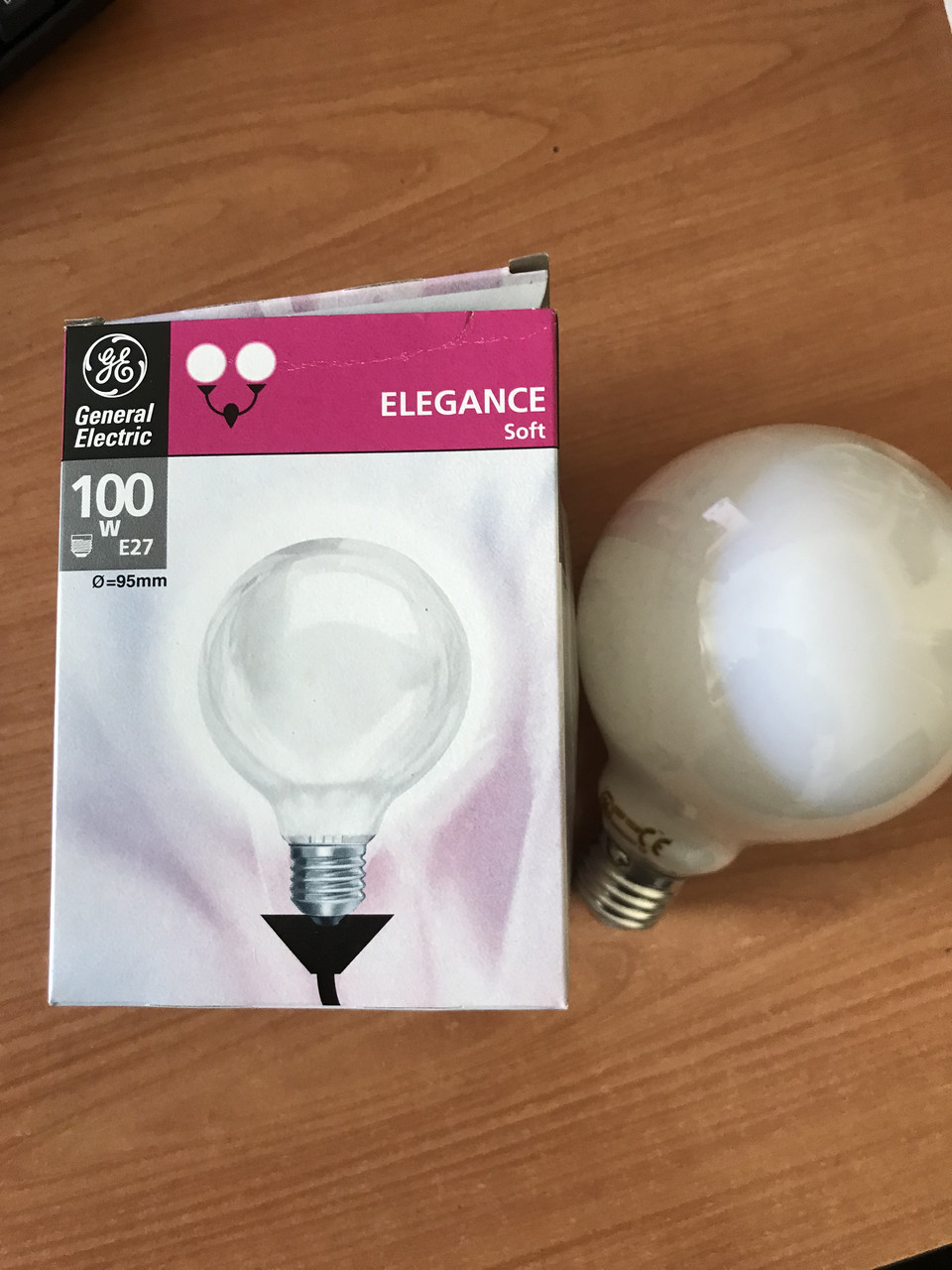 Лампа Elegance soft шарообразные опаловые 100 Вт G95 (91147)