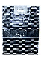 Черный пакет с принтом