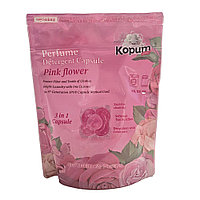 Kopum Plus 3 in 1 Pink Flower Perfume Capsule Парфюмированные капсулы для стирки Розовый цветок 33 шт