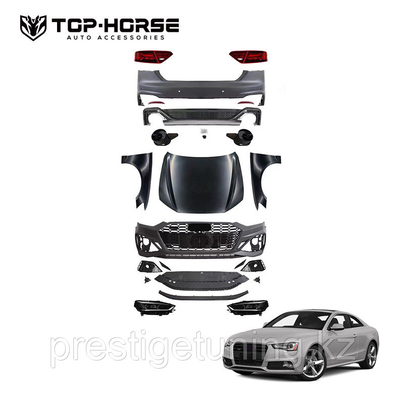 Рестайлинг комлпект на Audi A5 I (8T) 2011-16 на RS5 2021 год
