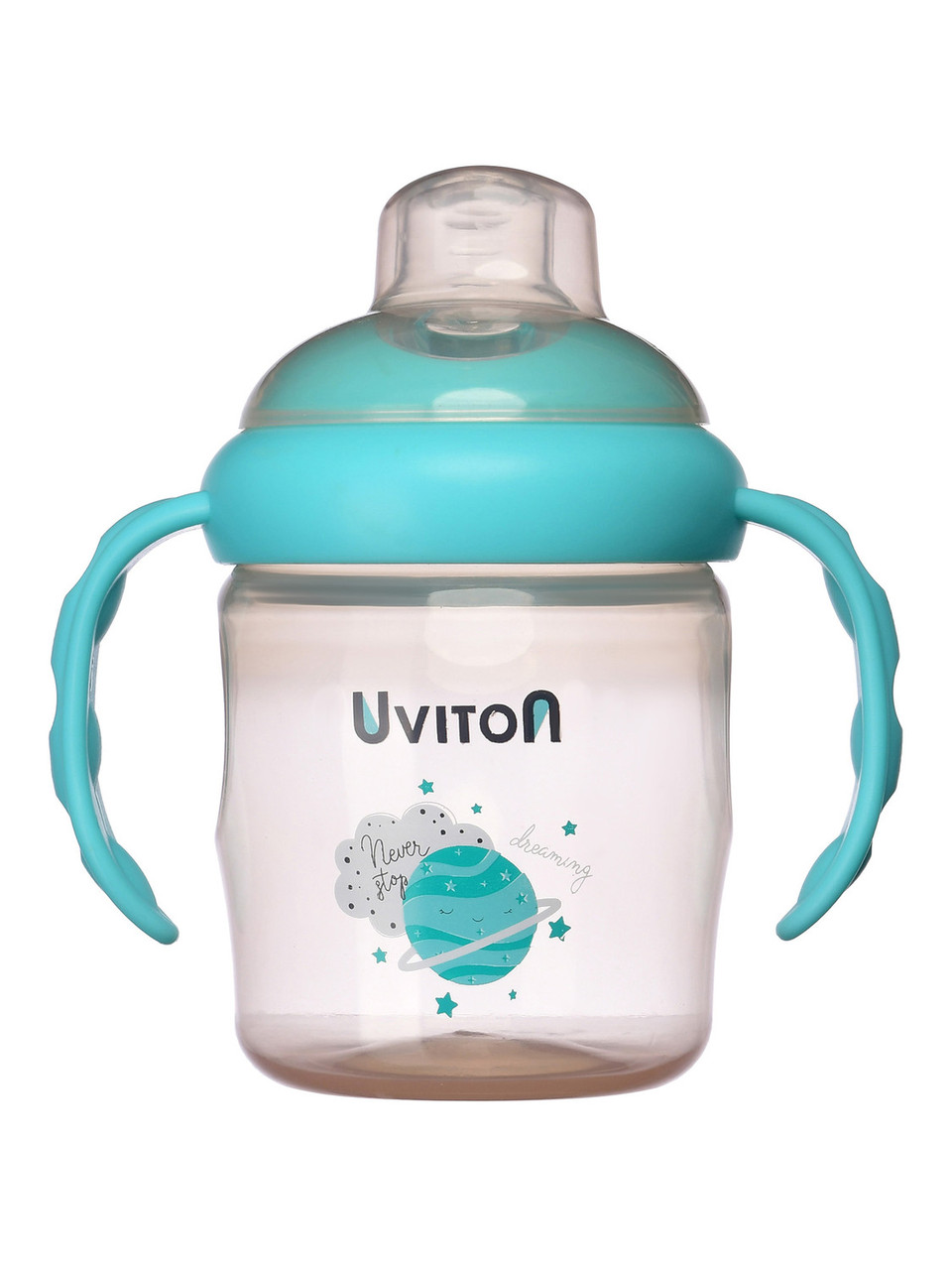 Поильник с мягким носиком, непроливайка Uviton, 230 мл, 1 шт, цвет в ассортимете, BPA-free, фото 1