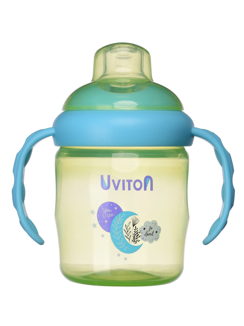 Поильник с мягким носиком, непроливайка Uviton, 230 мл, 1 шт, цвет в ассортимете, BPA-free, фото 1