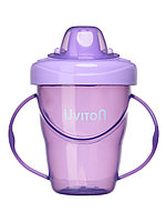 Поильник-непроливайка с твердым носиком Uviton, 240мл, 1шт, цвет в ассортименте, BPA-free