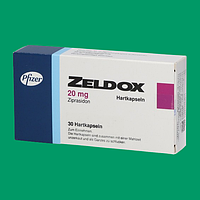 Таблетки Зелдокс (Zeldox) Зипрасидон, 30 капсул