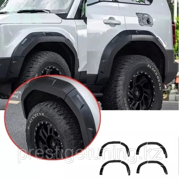 Расширители арок на Land Cruiser Prado 250 2024-по н.в дизайн OFF ROAD