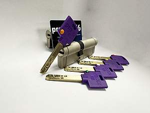 Цилиндр замка PROLOCK X6, размер 40/40, ключ/ключ 80 мм.