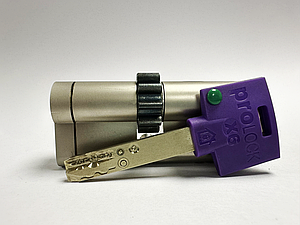 Цилиндр замка PROLOCK X6, размер 45/35, ключ/ключ  80 мм., шестерня