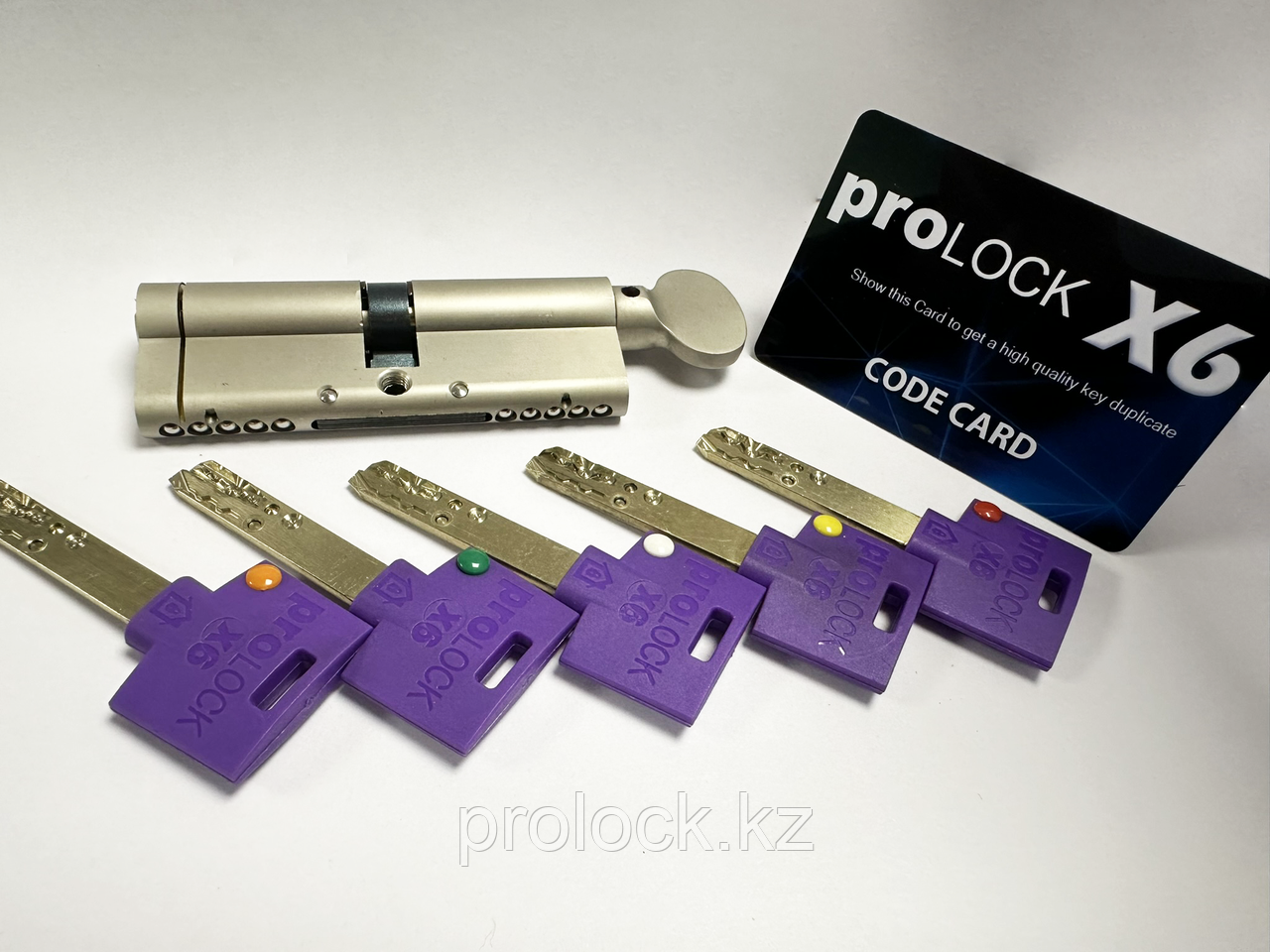 Цилиндр замка PROLOCK X6, размер 35Т/55, ключ/вертушка 90 мм., фото 1