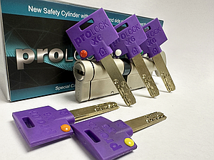 Цилиндр замка PROLOCK X6, размер 50/60, ключ/ключ 110мм.