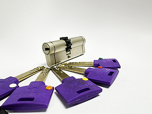 Цилиндр замка PROLOCK X6, размер 45/35Т ключ/вертушка 80 мм.