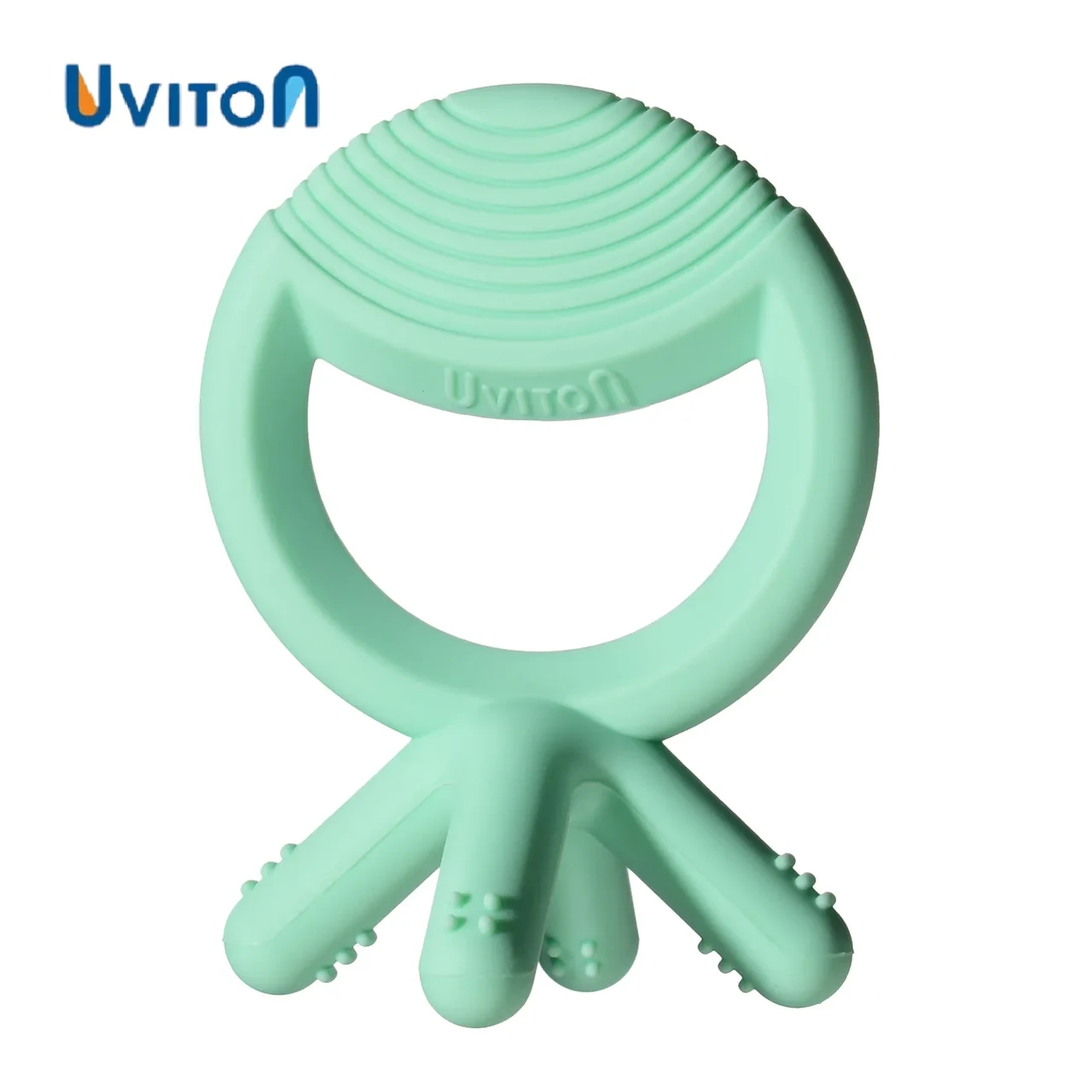 Прорезыватель-массажер Uviton силиконовый BPA-free для десен, 1шт, цвет в ассортименте, фото 1