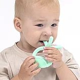 Прорезыватель-массажер Uviton силиконовый BPA-free для десен, 1шт, цвет в ассортименте, фото 3