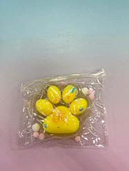 Кошачья лапка желтая антистресс сквиш