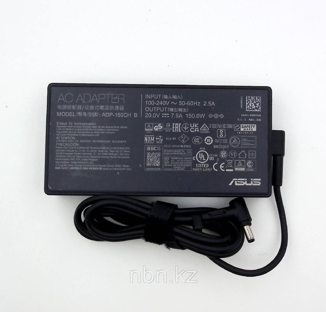 Зарядное устройство для ноутбука ASUS 20В 7.5A 150Ват разъём круглый с иглой 4.5*3.0мм ORIGINAL