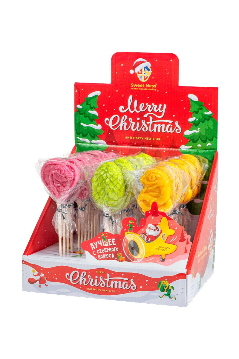 Карамель леденцовая Змеиный Микс 24 гр. (36 шт в шоубоксе) SweetNess