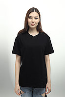 Футболка Унисекс. хлопок черный, 52