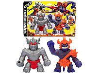 GooJitZu Серебряный Блейзагот VS Гладиатор Караптагон Стретч Страйкерс