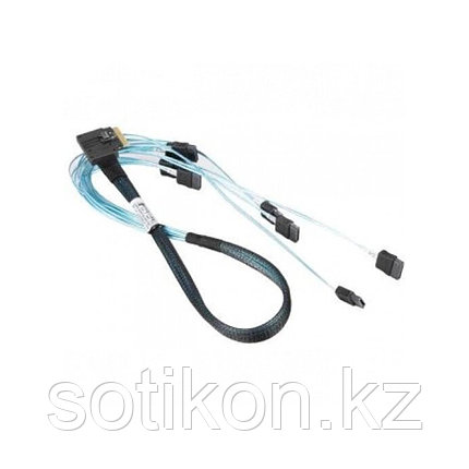 Кабель интерфейсный Slimline SAS x8 to x8 SATA Supermicro CBL-SAST-1270-100, фото 1