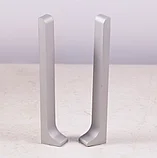 Алюминиевый плинтус ПЛ-100 Серебро, фото 6